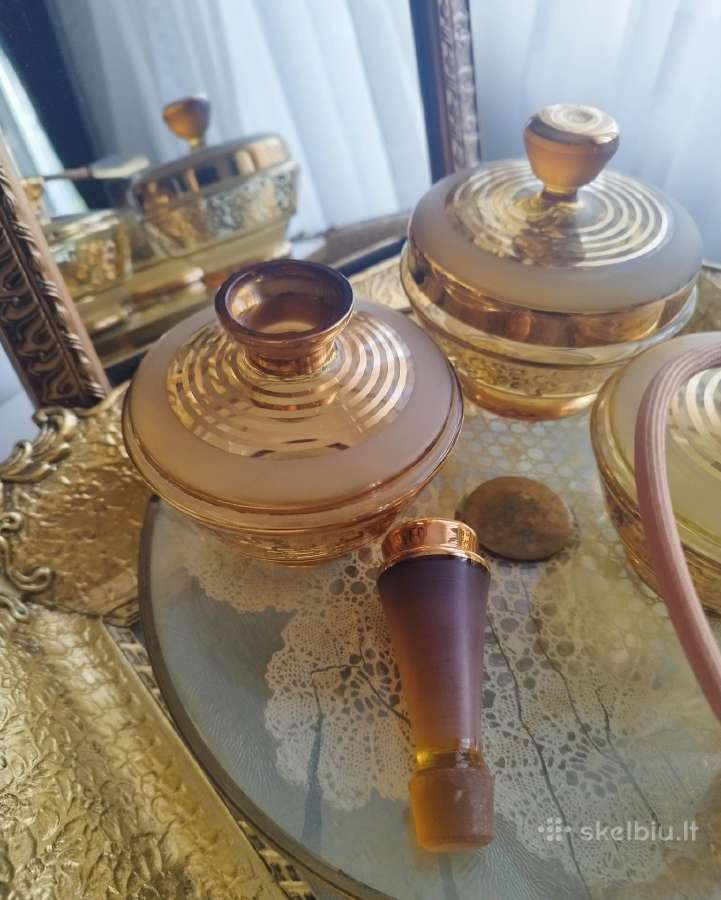 Art Deco kolekcinis trijų dalių perliukas - nuotraukos Nr. 7
