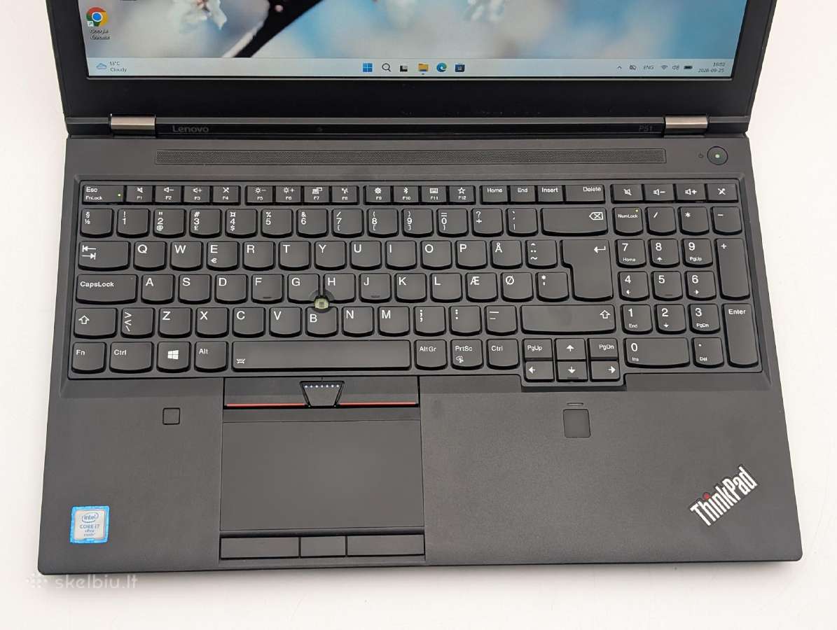 Lenovo Thinkpad P51 i7/32gb/512gb/m2200 4gb 15.6 - nuotraukos Nr. 4
