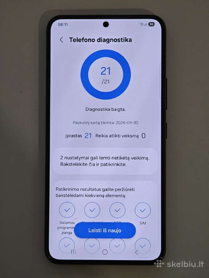 Samsung Galaxy S22 (sm-s901b/DS) 128gb Phantom - nuotraukos Nr. 3