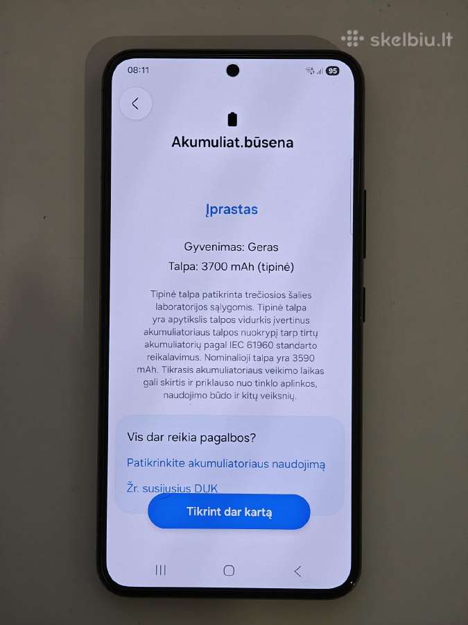 Samsung Galaxy S22 (sm-s901b/DS) 128gb Phantom - nuotraukos Nr. 5