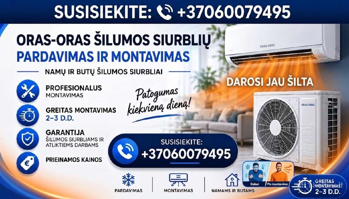 Oras oras šilumos siurbliai ir kondicionieriai - nuotraukos Nr. 6