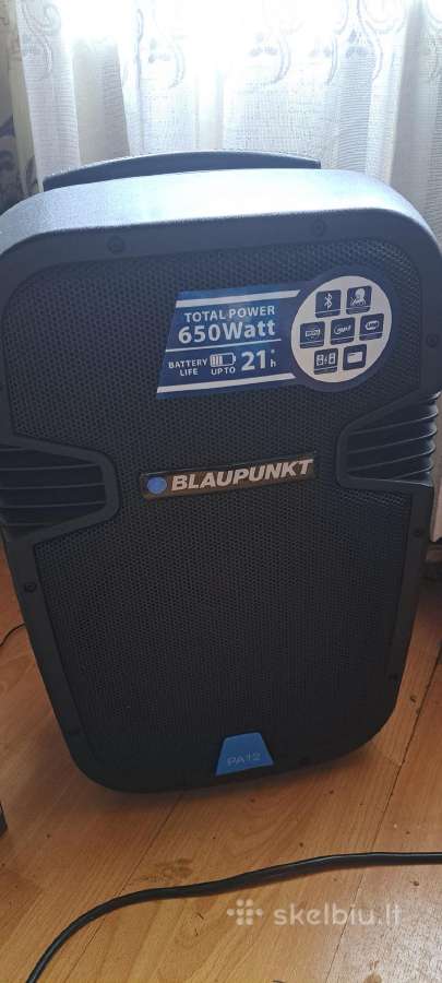 Blaupunkt pa12 su mikrofonu bluetooth su akumu - nuotraukos Nr. 2