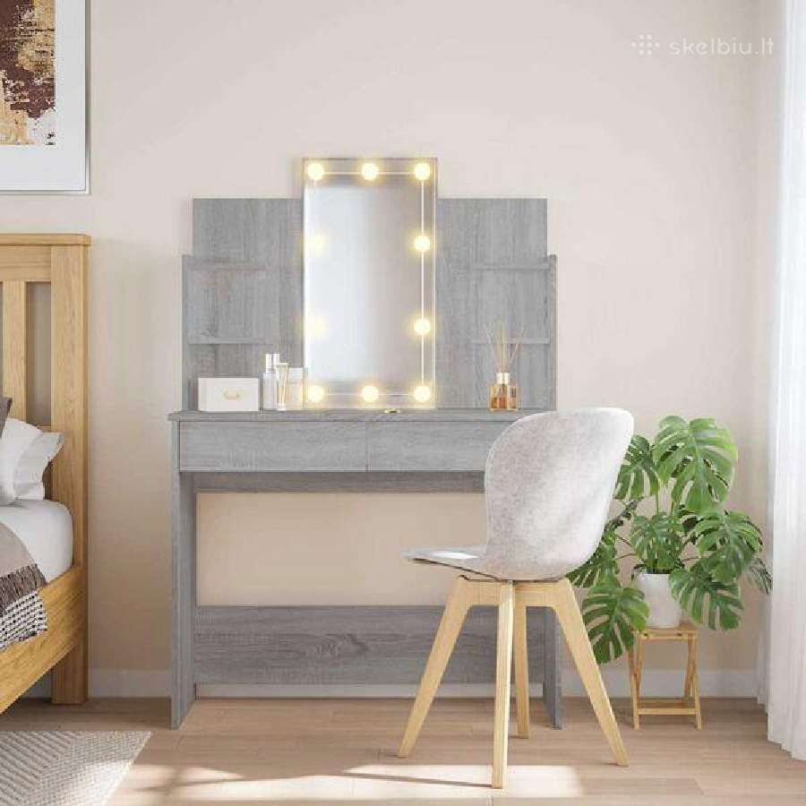 Kosmetinis staliukas su LED vidaxl(837892) - nuotraukos Nr. 5