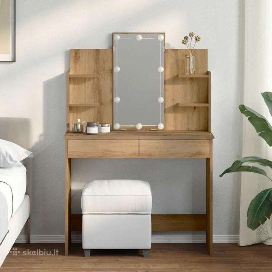 Kosmetinis staliukas su LED vidaxl(837892) - nuotraukos Nr. 7