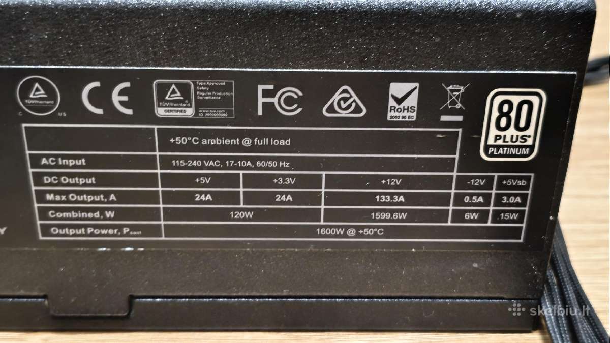 Evga Supernova 1600w P2 - nuotraukos Nr. 7