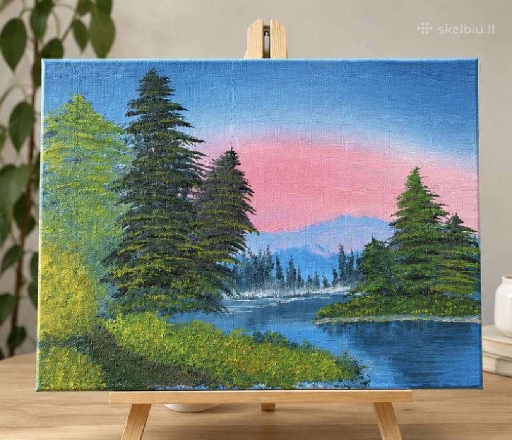 Rankomis tapytas aliejinis paveikslas 30x40 cm - nuotraukos Nr. 2