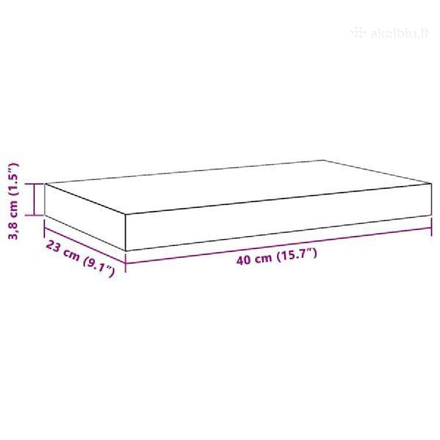 Pakabinamos sieninės lentynos vidaxl(323807) - nuotraukos Nr. 11