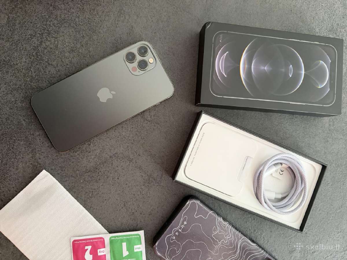 iPhone 12 Pro, Graphite, 128gb su dėžute ir dėklu - nuotraukos Nr. 4