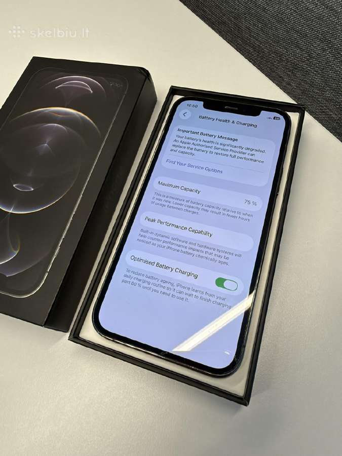 iPhone 12 Pro, Graphite, 128gb su dėžute ir dėklu - nuotraukos Nr. 22
