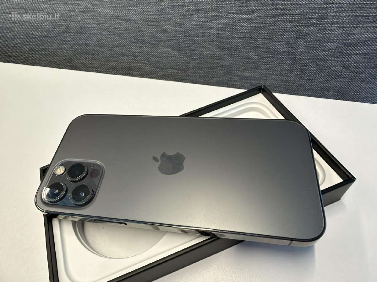 iPhone 12 Pro, Graphite, 128gb su dėžute ir dėklu - nuotraukos Nr. 17