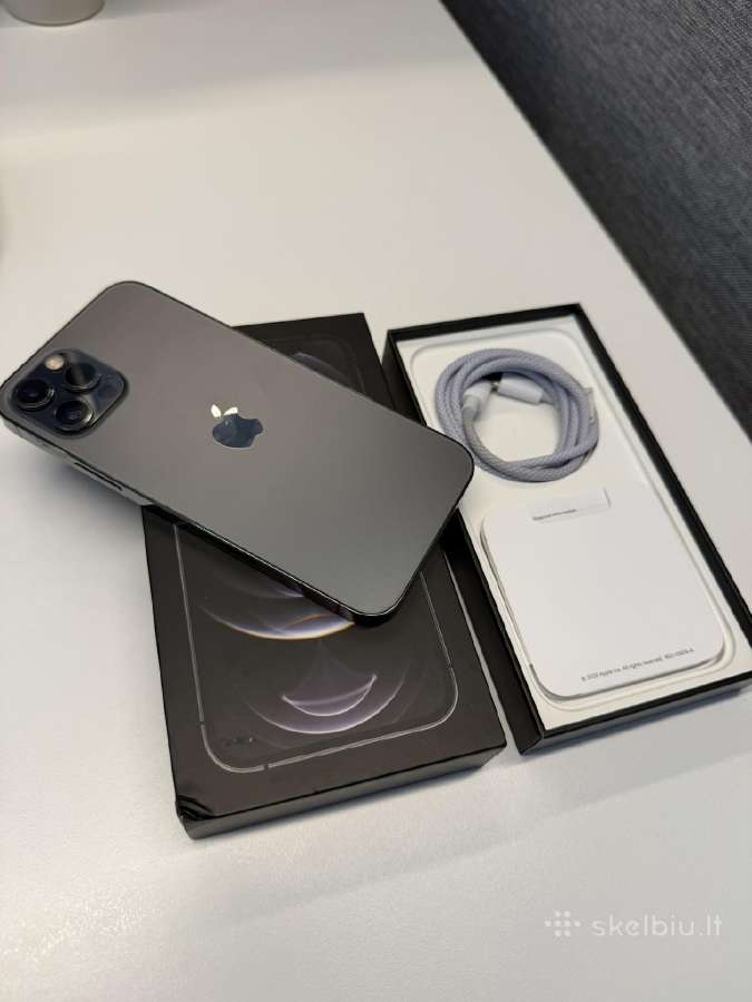 iPhone 12 Pro, Graphite, 128gb su dėžute ir dėklu - nuotraukos Nr. 18