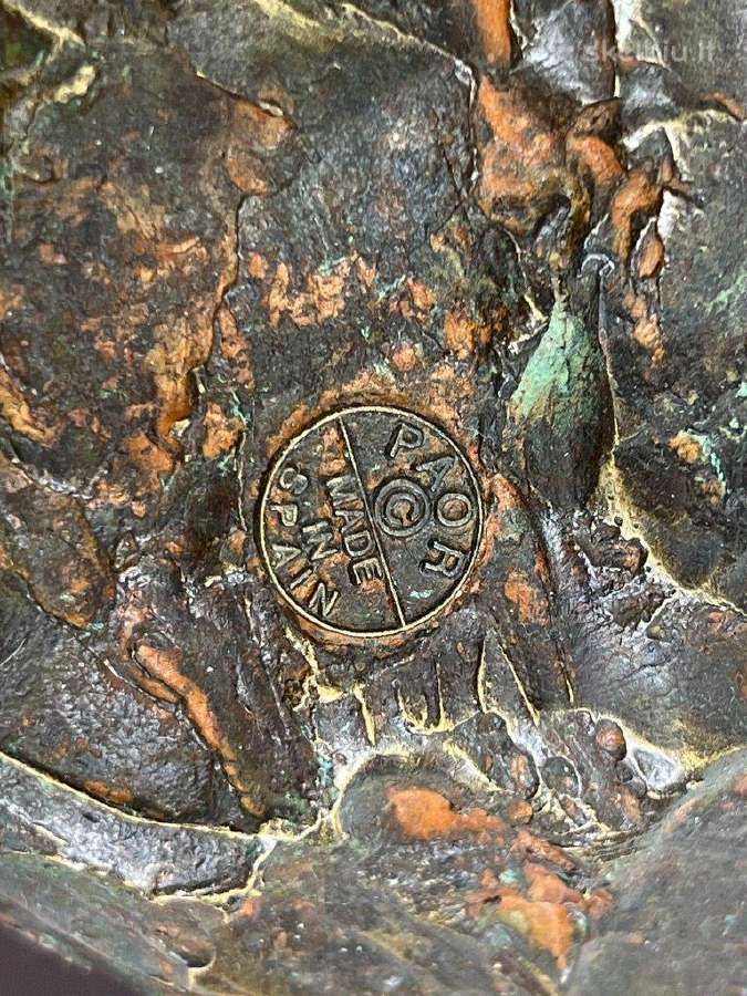 Ispaniška "Paor" bronzinė statula ant postamento - nuotraukos Nr. 10