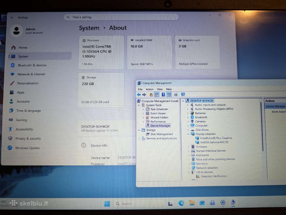 Hp Pavilion 15 I5 / Nvidia / 16gb RAM - nuotraukos Nr. 4