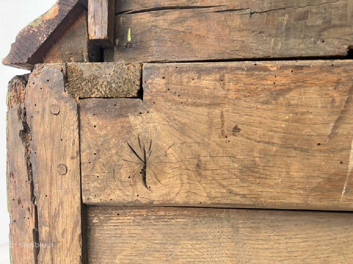 Senovinė, ąžuolo masyvo rūbų spinta - nuotraukos Nr. 14