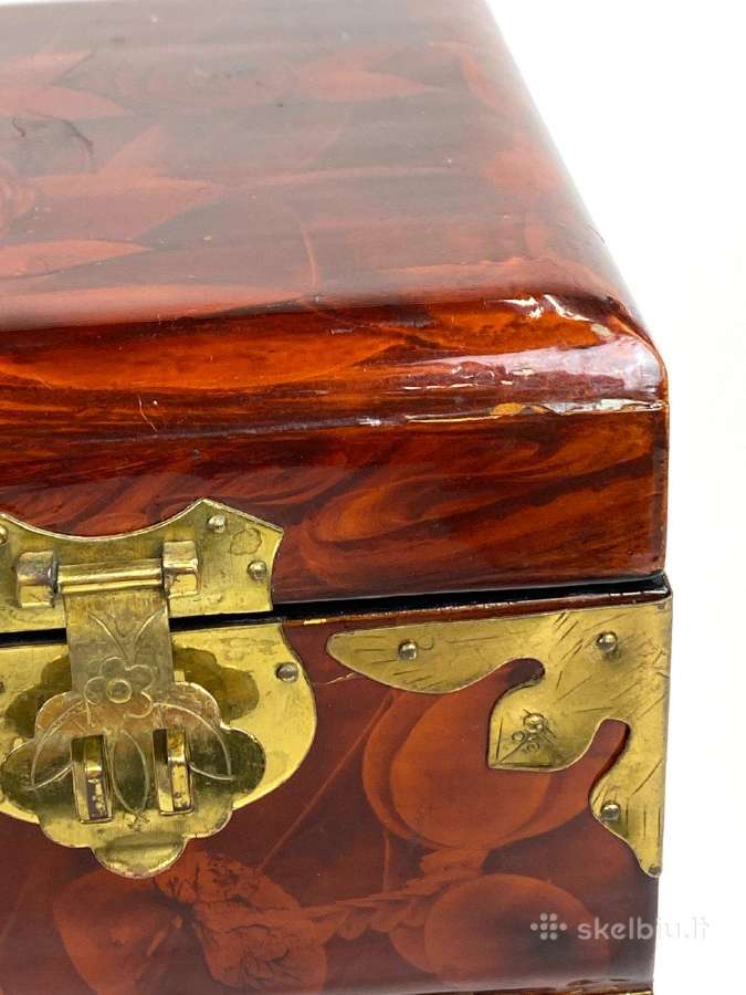 Vintažinė, kiniška papuošalų dėžutė - nuotraukos Nr. 19