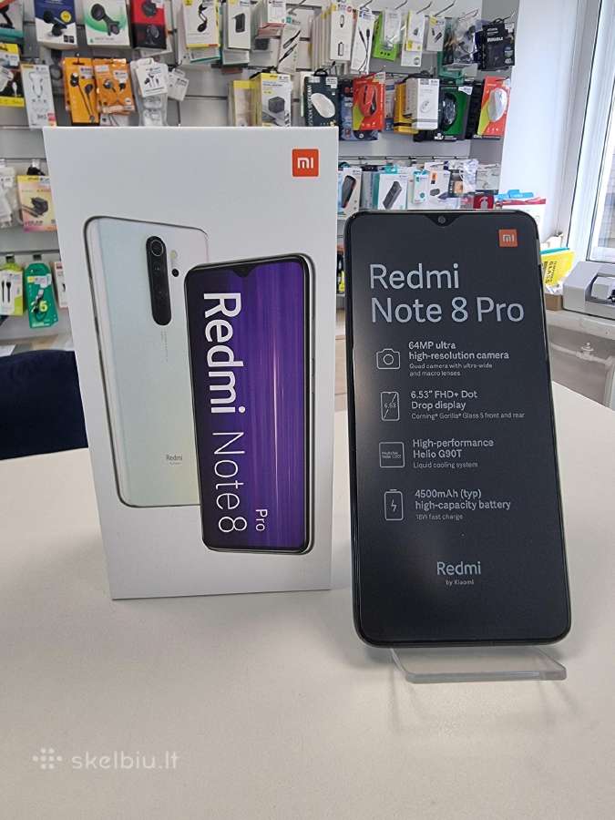 Naujas telefonas Redmi Note 8 Pro 6/128gb - nuotraukos Nr. 2