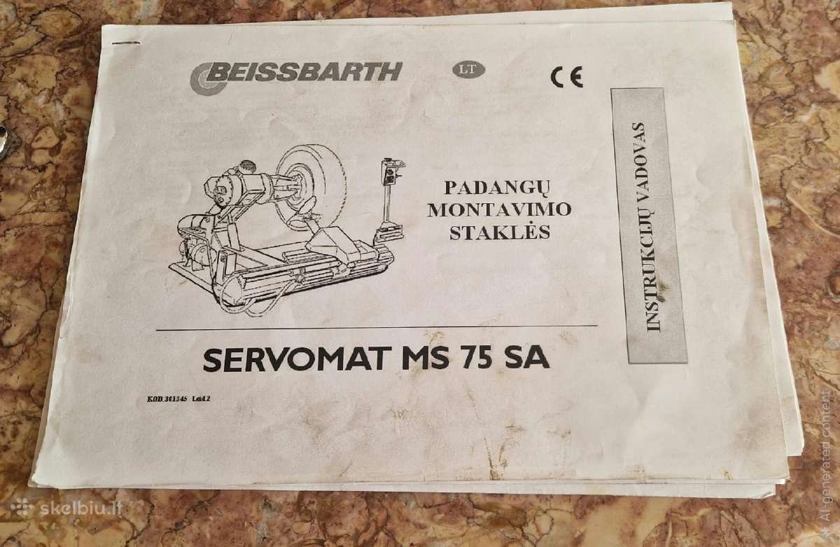 Padangu montavimo stakles (Microtec, Servomat) - nuotraukos Nr. 2