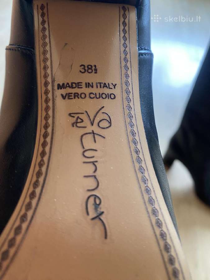 Itališki Eva Turner odiniai ilgaauliai batai - nuotraukos Nr. 3