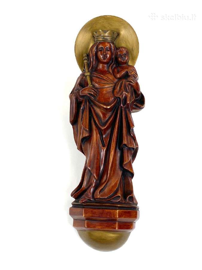 "Achatit" Švč. merg. Marijos statula su kūd. Jėzum - nuotraukos Nr. 3