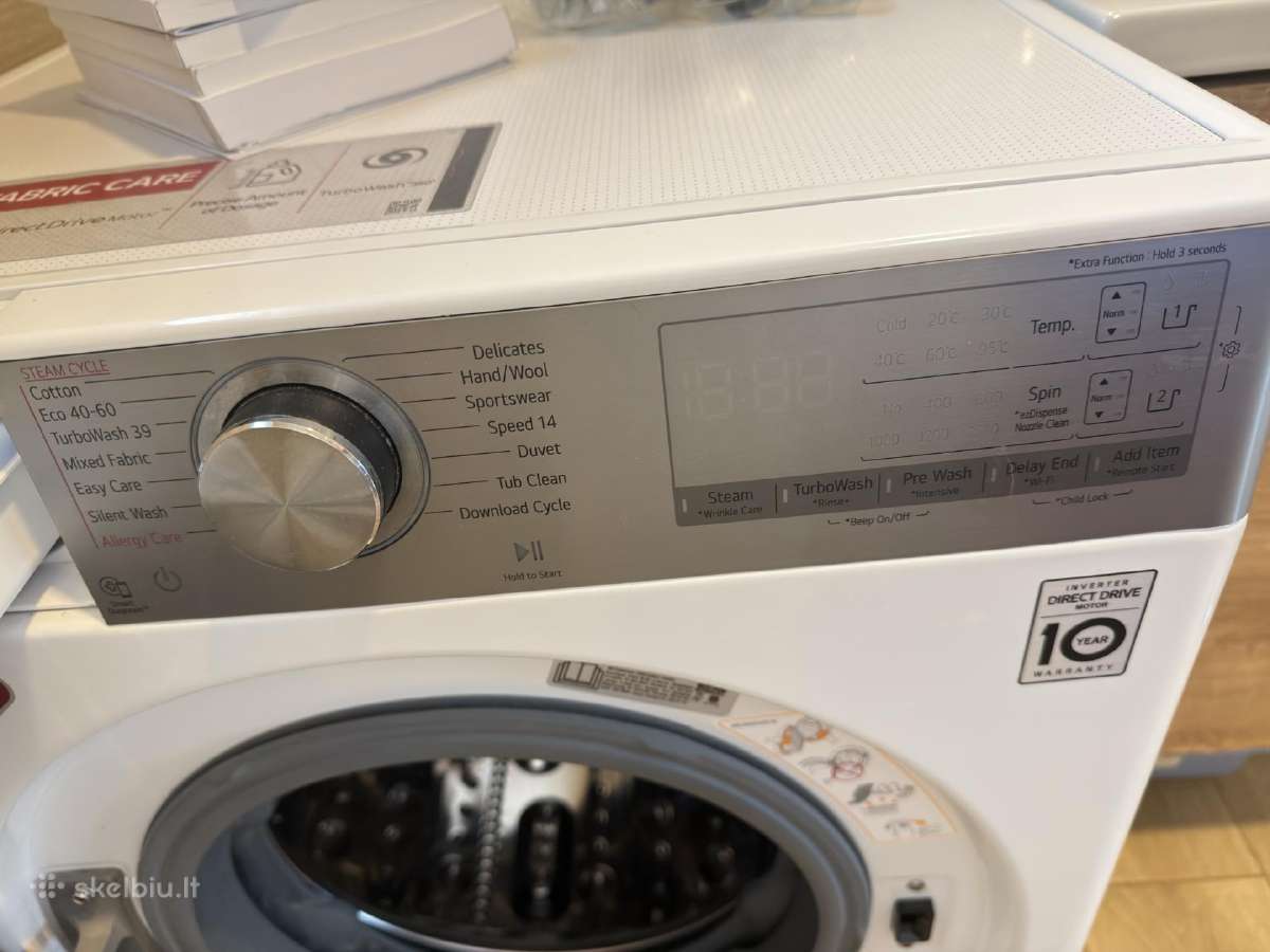 Skalbyklė LG 10.5 kg (F6wv910p2ea) Puikios būklės - nuotraukos Nr. 4