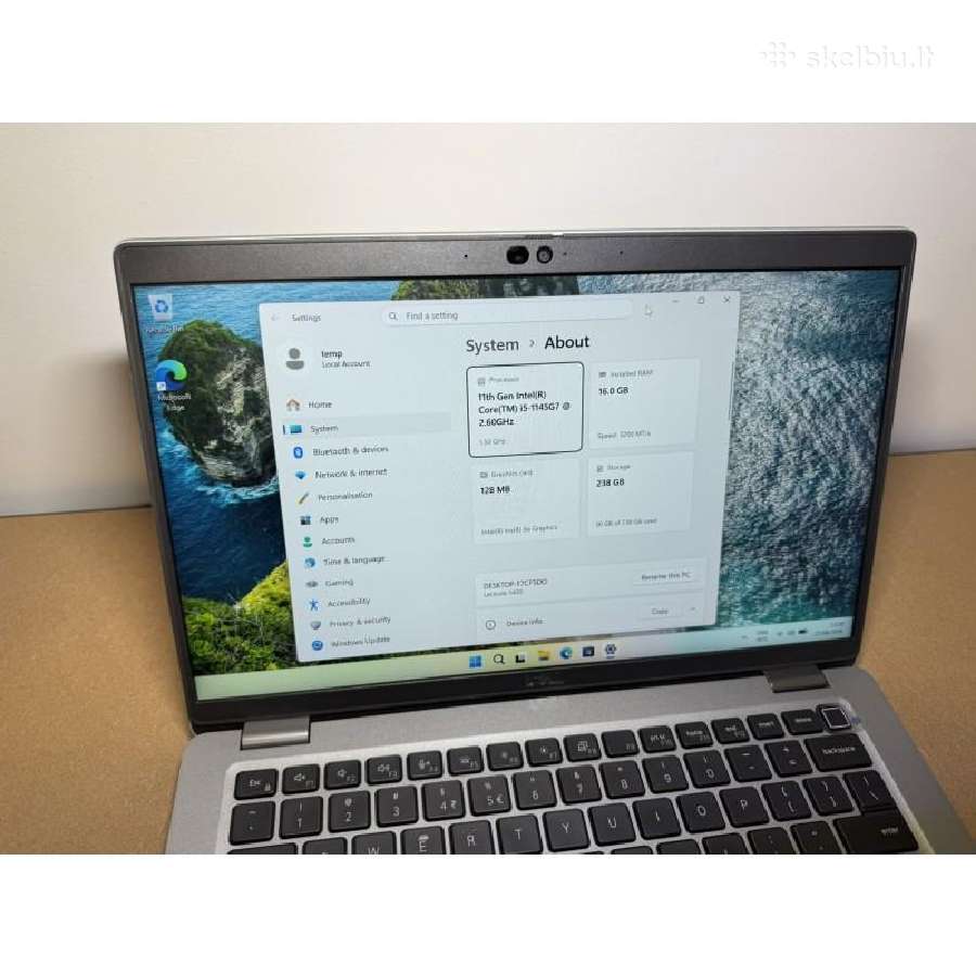 Dell Latitude 5420 Liečiamas ekranas i5-1145g7 - nuotraukos Nr. 10