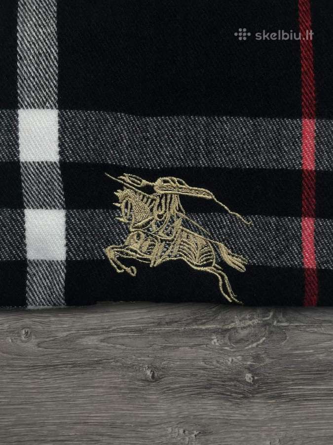 Juodas burberry šalikas - nuotraukos Nr. 2