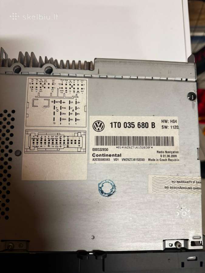 VW Rns 510 multimedijos sistema - nuotraukos Nr. 3