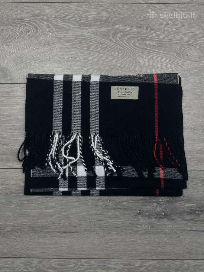 Juodas Burberry Šalikas - nuotraukos Nr. 2