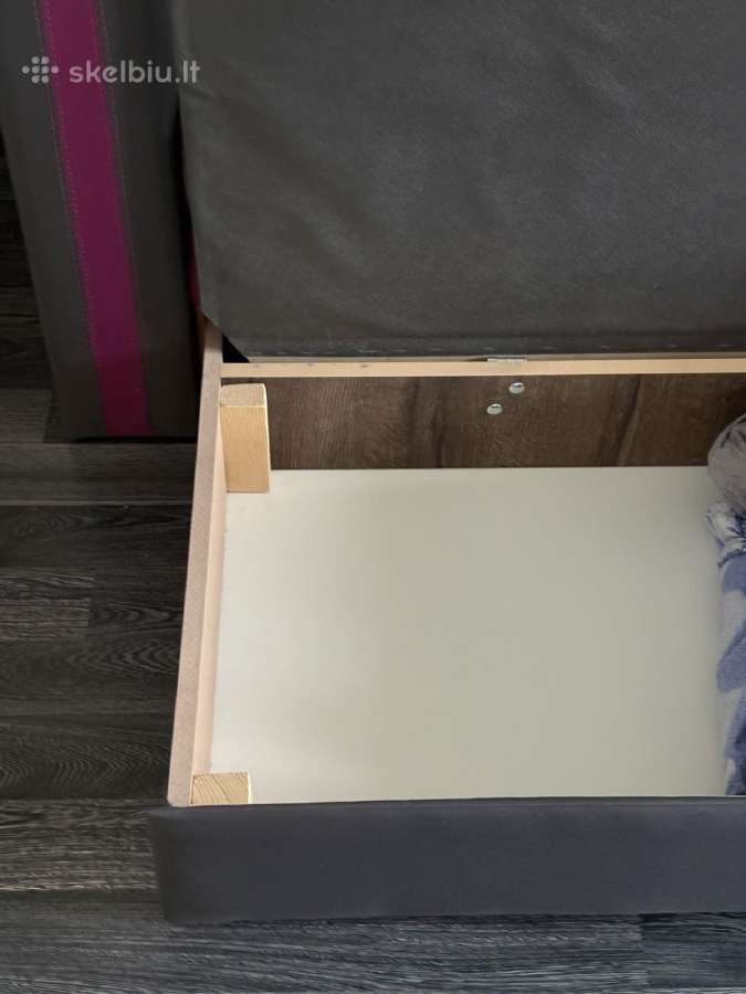 Sofa lova su patalynės dėže - nuotraukos Nr. 3