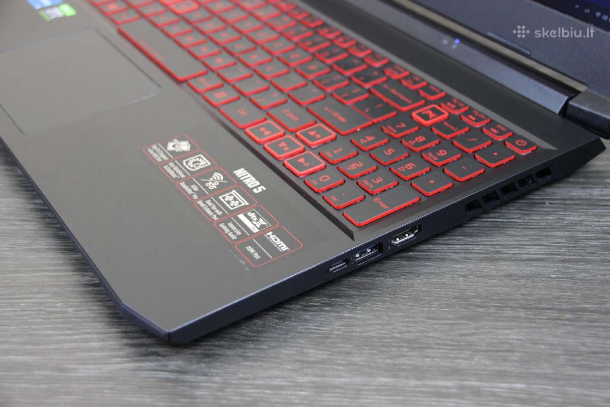Acer Nitro An515-57 i5-11gen rtx 3050ti 144hz 512g - nuotraukos Nr. 5