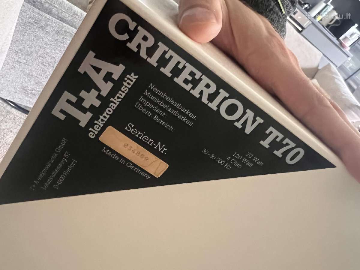 T+a Criterion T70 grindinės kolonėlės - nuotraukos Nr. 4