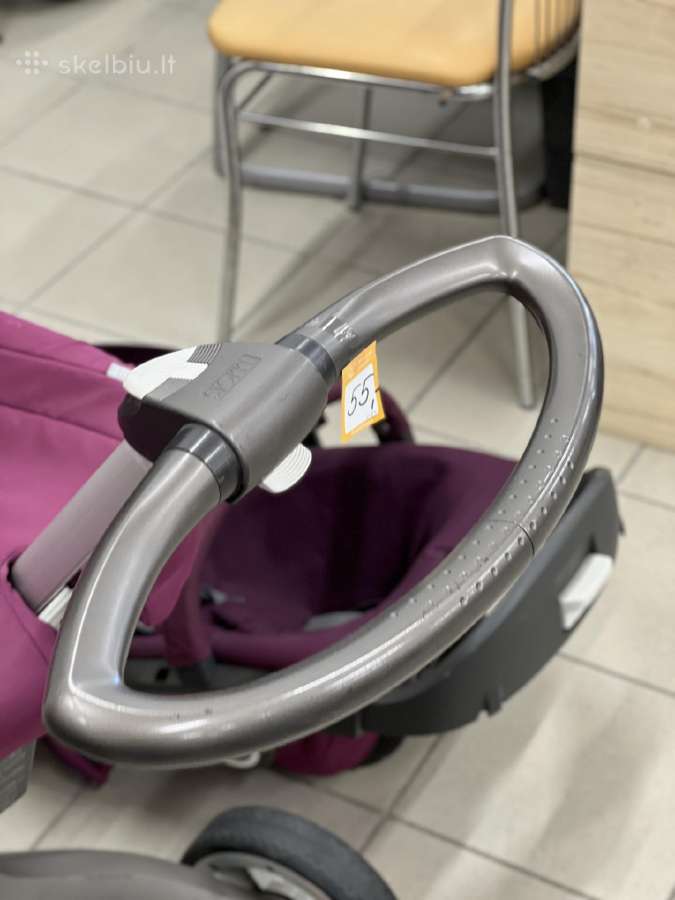 Violetinis Stokke vaikiškas vežimėlis - nuotraukos Nr. 3