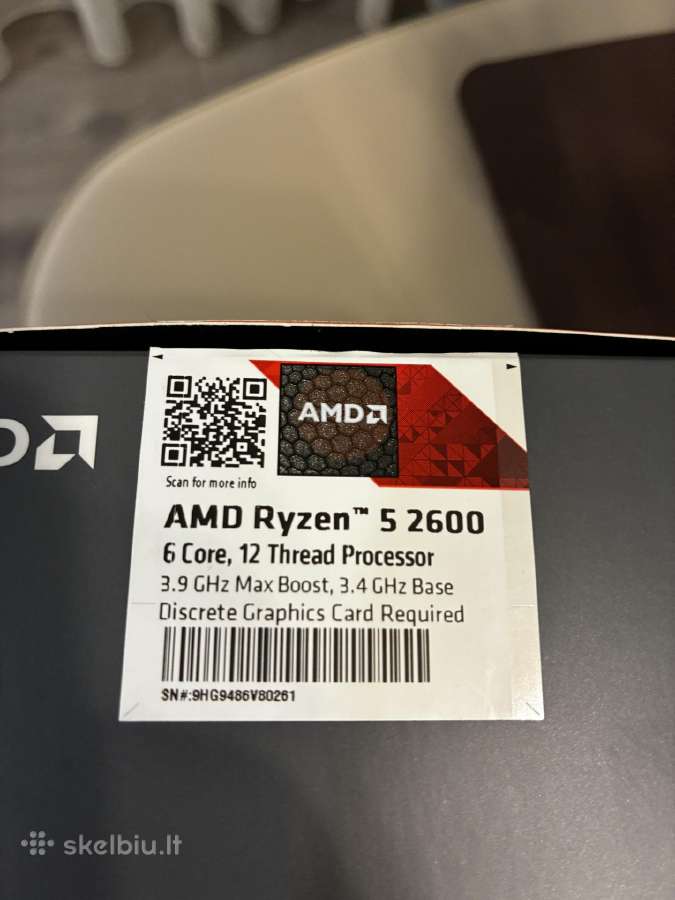Ryzen 5 2600 procesorius - nuotraukos Nr. 2