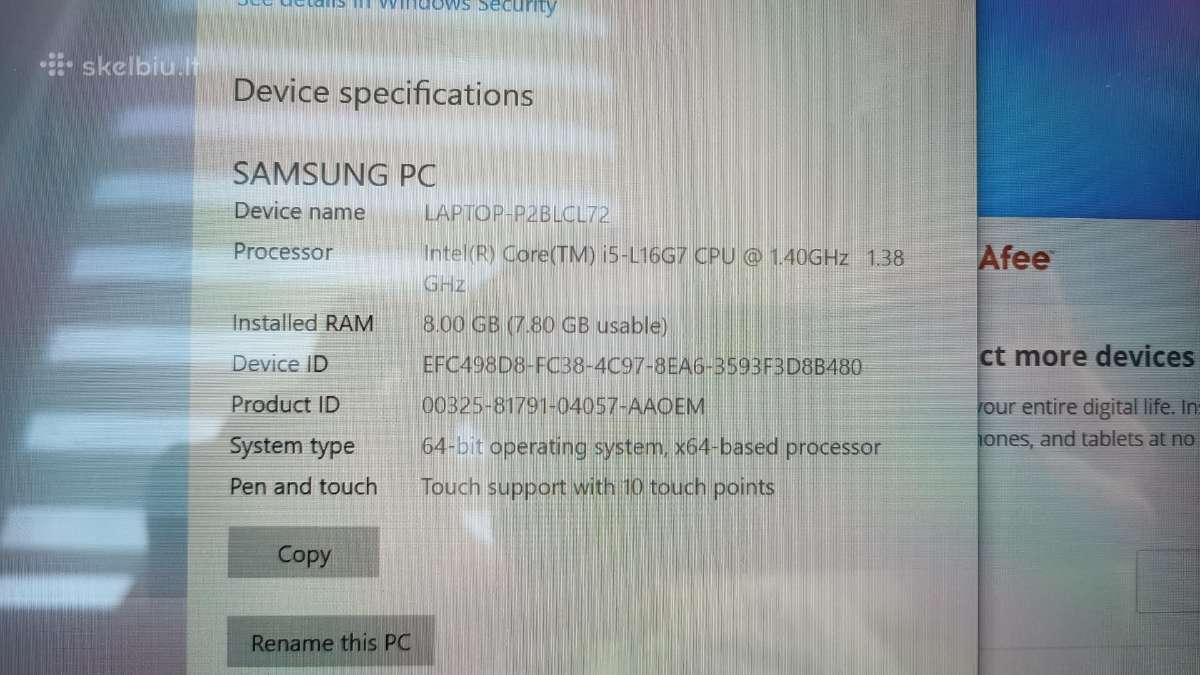 Samsung Galaxy book S - nuotraukos Nr. 6