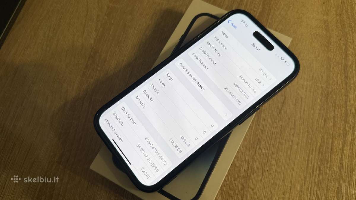Apple iPhone 14 Pro 128gb - 340eur - nuotraukos Nr. 2