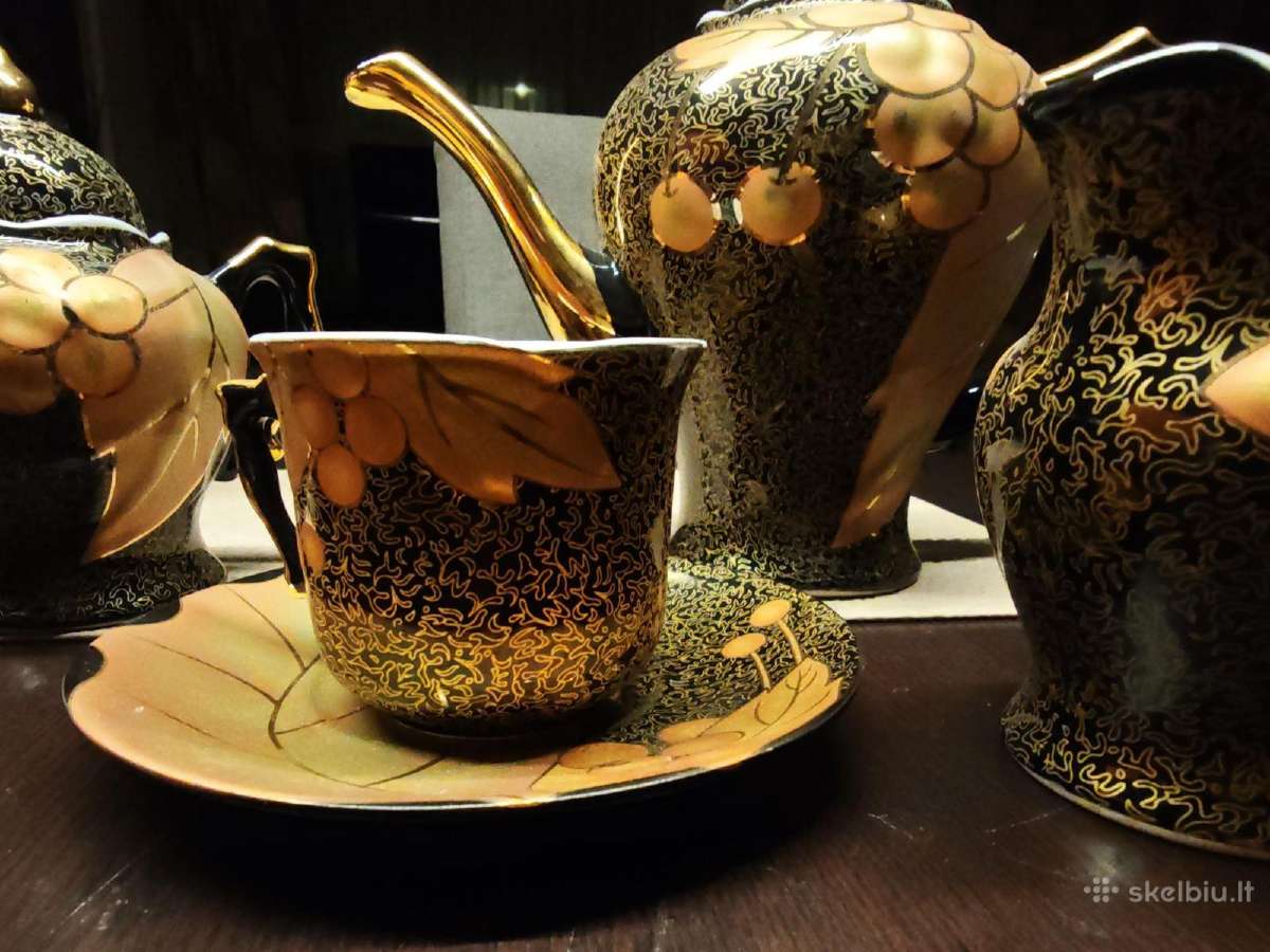 Japoniškas porceliano servizas 24ct Gold - nuotraukos Nr. 2