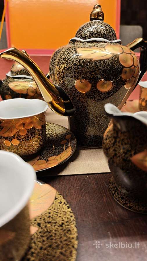 Japoniškas porceliano servizas 24ct Gold - nuotraukos Nr. 4