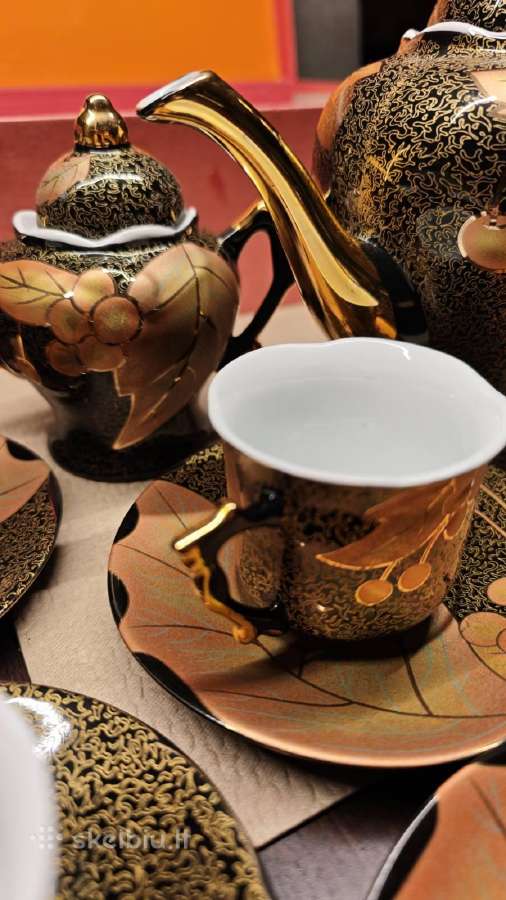 Japoniškas porceliano servizas 24ct Gold - nuotraukos Nr. 5