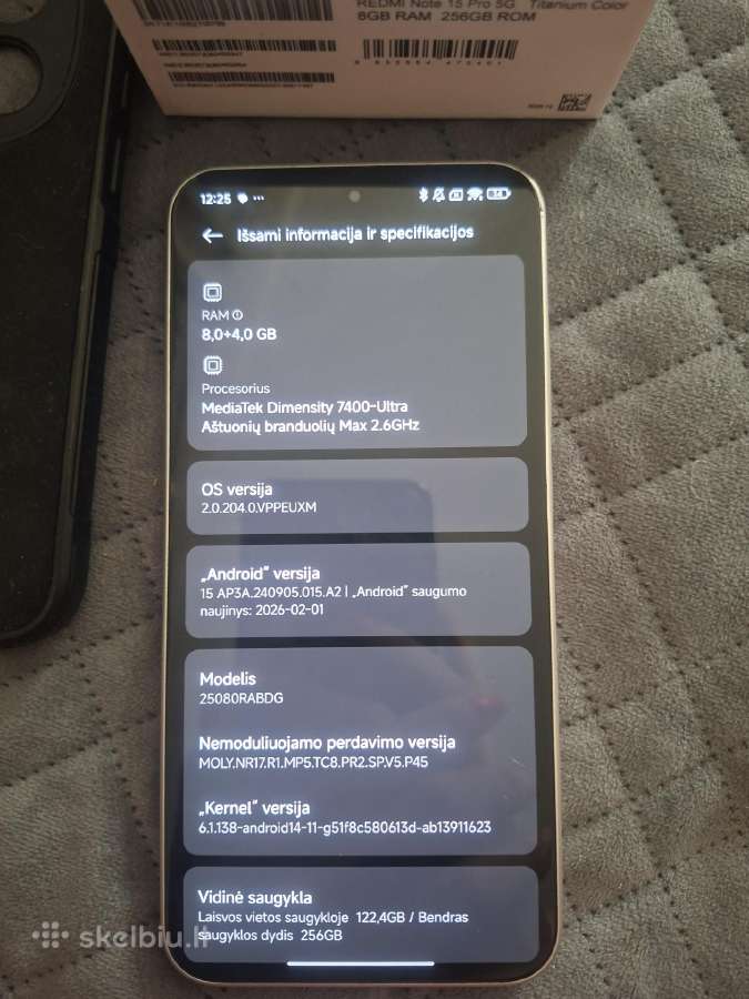 Parduodu Redmi note 15 pro 5G - nuotraukos Nr. 3