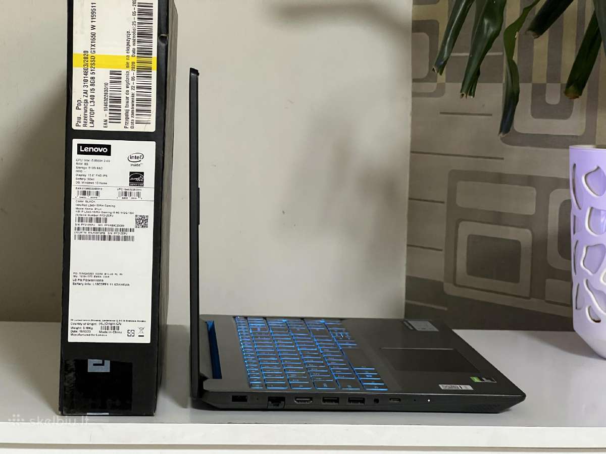 Parduodamas Lenovo L340 su Gtx 1650, I5-9k, 512gb. - nuotraukos Nr. 5