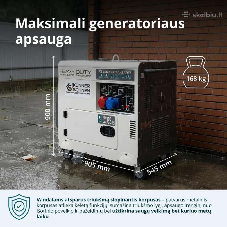 Dyzelinis generatorius Könner & Söhnen Ks 9200hdes - nuotraukos Nr. 2