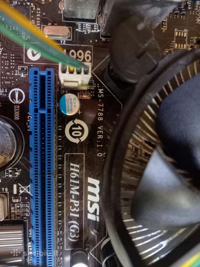 Msi H61m-p31 (g3)+celeron G540+4gb Crucial Ddr3 - nuotraukos Nr. 3