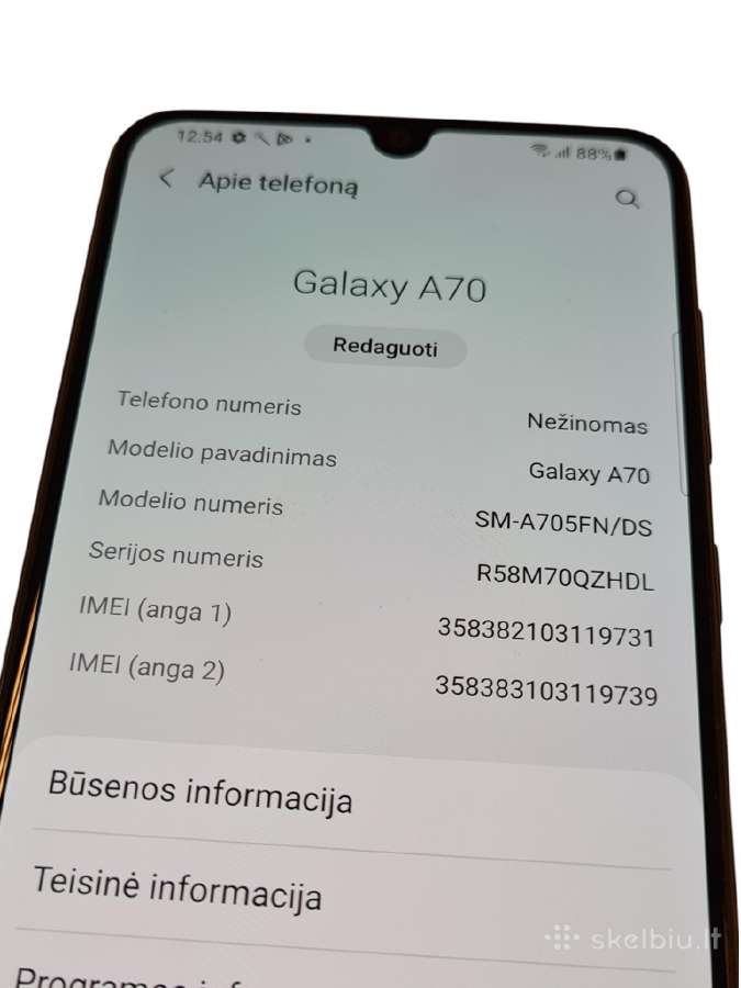 Samsung Galaxy A70 + 3 mėn. garantija - nuotraukos Nr. 4