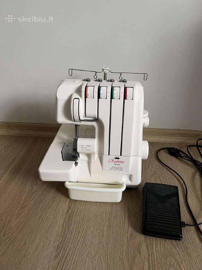 Rubina 740 Dsa 3/4 siūlų overlokas su pedalu - nuotraukos Nr. 14
