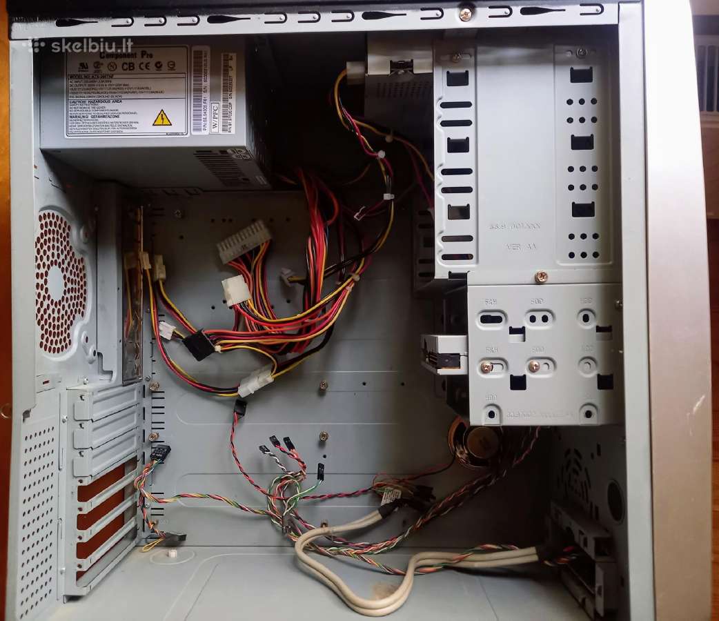 Atx kompiuterio korpusas + 300w Psu + Dvd-rw + Fdd - nuotraukos Nr. 4