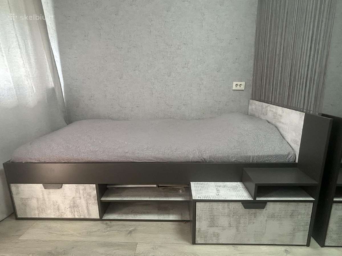 Dvi viengulės lovos 90x200cm - nuotraukos Nr. 4