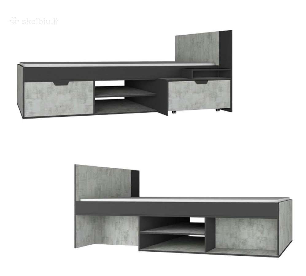 Dvi viengulės lovos 90x200cm - nuotraukos Nr. 3