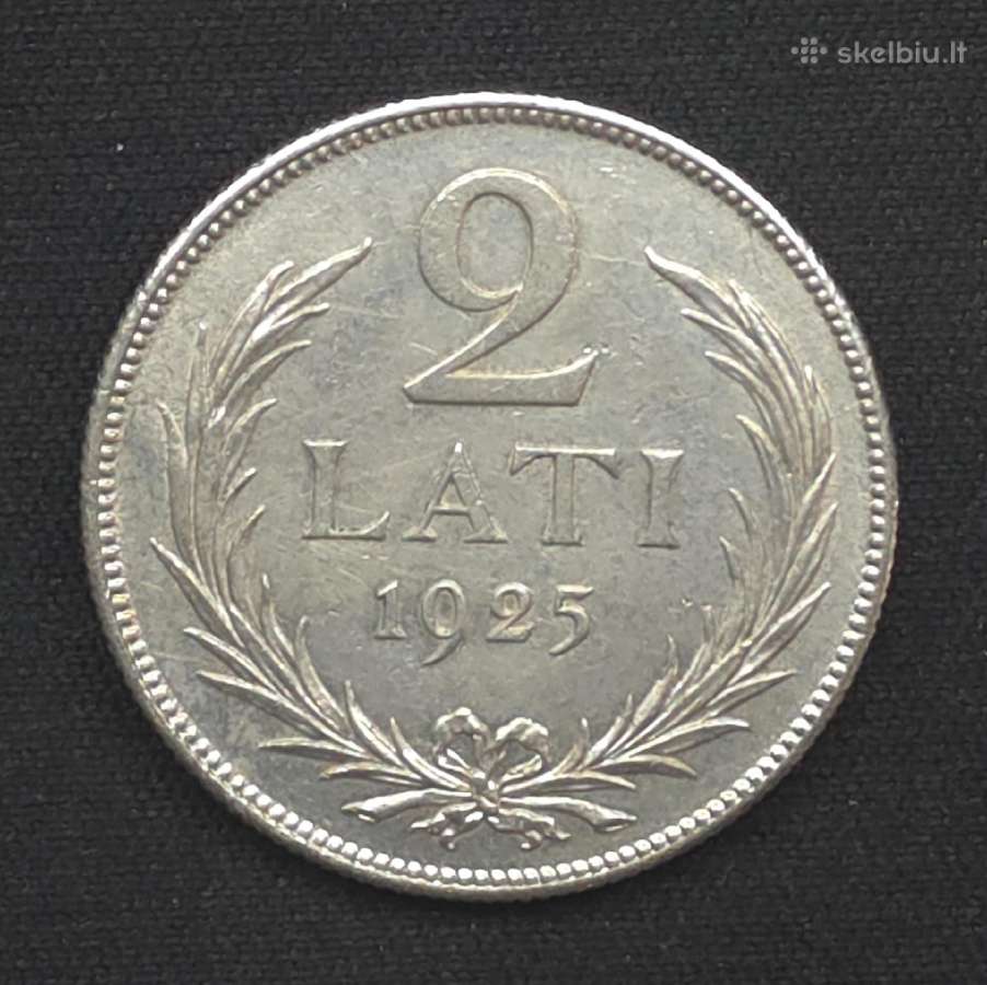 Sidabrinė moneta 2 lati 1925 m. (Latvija) - nuotraukos Nr. 6