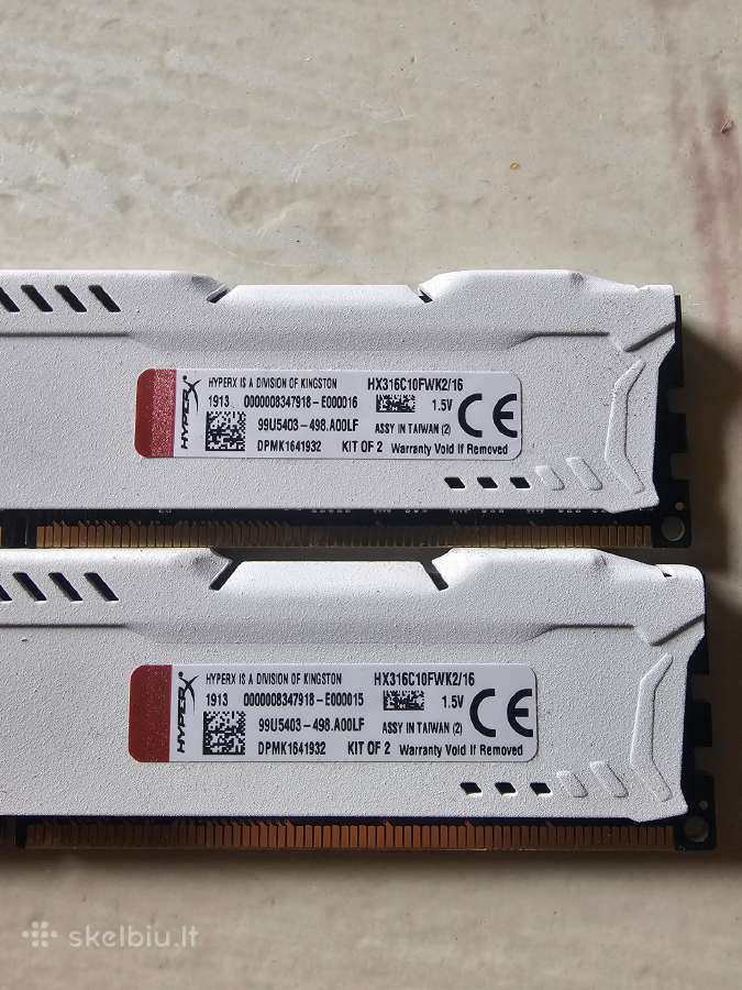 Hyperx fury 16gb ddr3 - nuotraukos Nr. 2