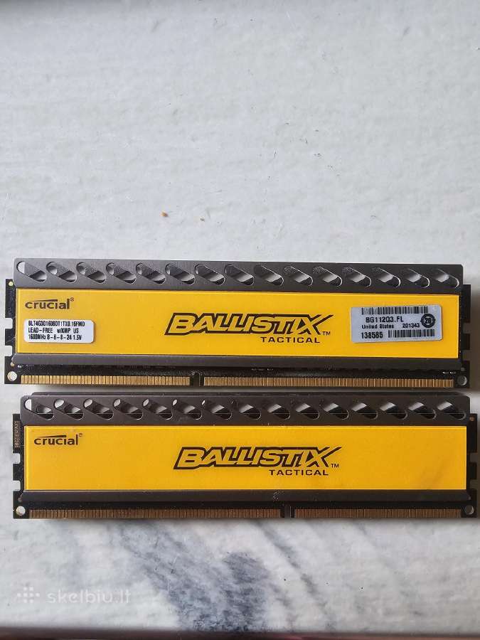 Ballistix Tactical 2x4gb ddr3 - nuotraukos Nr. 2
